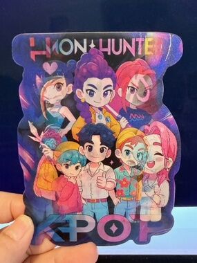 K-pop demon hunter kids moving 3D sticker